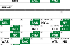 2021 2022 Boston Celtics Printable Schedule NBC Sports Boston