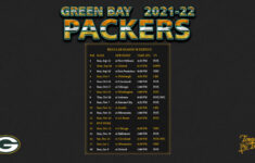 2021 2022 Green Bay Packers Wallpaper Schedule