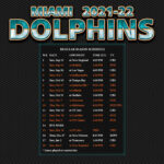 2021 2022 Miami Dolphins Wallpaper Schedule