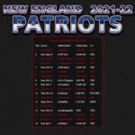 2021 2022 New England Patriots Wallpaper Schedule