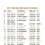 2021 2022 New Orleans Saints Lock Screen Schedule For IPhone 6 7 8 Plus
