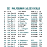 2021 2022 Philadelphia Eagles Lock Screen Schedule For IPhone 6 7 8 Plus