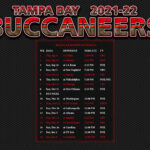 2021 2022 Tampa Bay Buccaneers Wallpaper Schedule