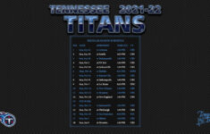 Titans Schedule 2023 Printable