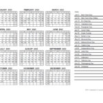 2023 Yearly Calendar PDF Free Printable Templates