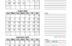 3 Month Calendar Template Word Calendar Template 2021