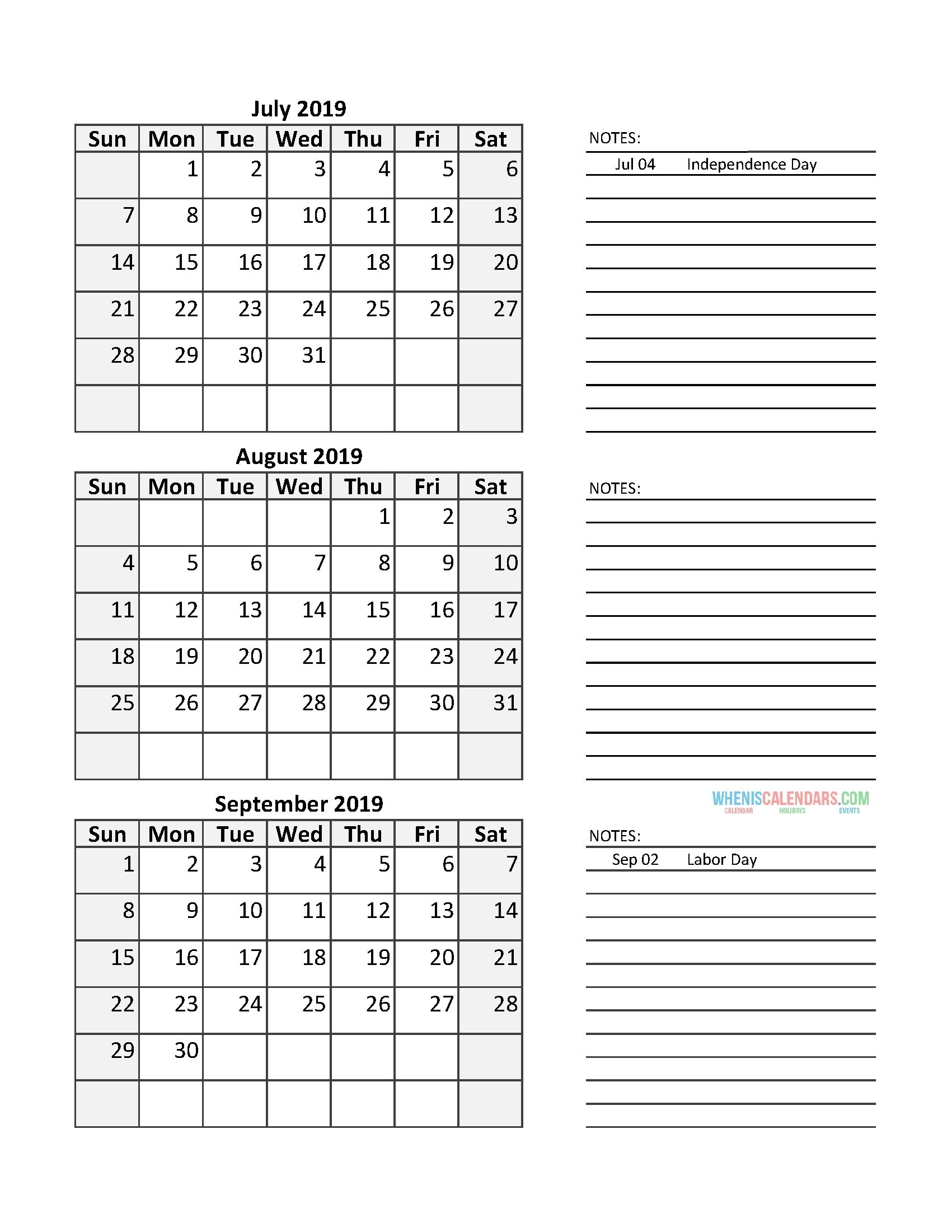 3 Month Calendar Template Word Calendar Template 2021