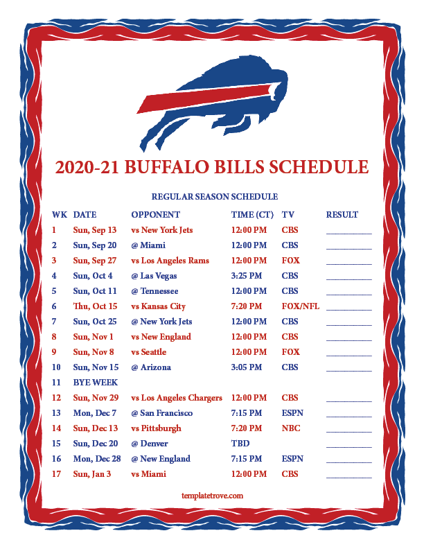 Buffalo Sabres Schedule 2021 22 Printable FreePrintableTM