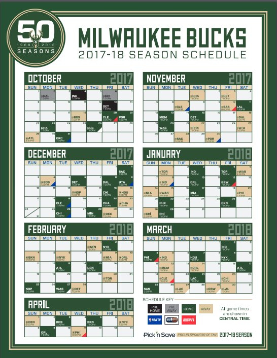 Download Print Or Subscribe At Bucks Schedule Https T Co