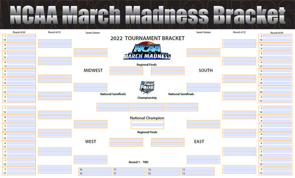 Easy To Edit And Print 2021 2022 Printable Sports Brackets In PDF Format 
