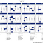 Free Printable Year 2022 Calendar Type Calendar