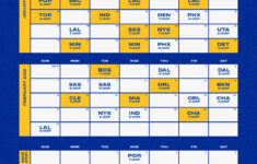 Golden State Warriors Printable Schedule 2021 PrintableSchedule