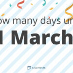 How Many Days Until 1 March Calendarr