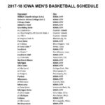 Iowa Hawkeyes Basketball Regular Season Schedule Finalized Black
