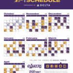 Lakers Schedule In Color Lakers