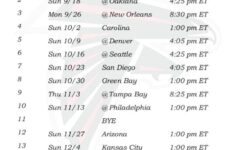 Atlanta Falcons Schedule 2023 Printable