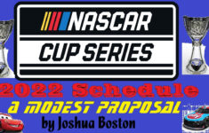 NASCAR Cup Series 2022 Schedule Realignment And Suggestions A Modest