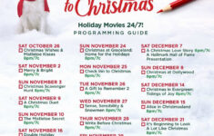 NEW Hallmark Channel Countdown To Christmas Schedule For 2019