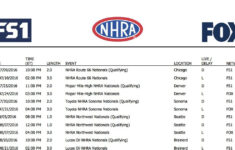 Nhra Tv Schedule 2021 Printable FreePrintableTM FreePrintableTM