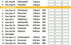 Printable Steelers Schedule 2023 24