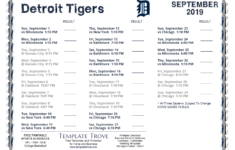 Printable 2019 Detroit Tigers Schedule