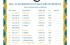 Printable 2021 2022 Jacksonville Jaguars Schedule