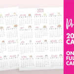 Printable 2023 Calendar One Page World Of Printables