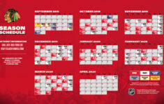 Printable Blackhawks Schedule 2021 20 PrintableSchedule
