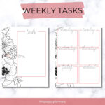 Printable Daily Weekly Planner Schedule Printable Planner Etsy