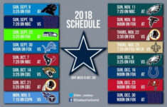 Printable Dallas Cowboys Schedule 2021 2022