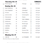 Printable NFL Week 6 Schedule Pick Em Pool 2020
