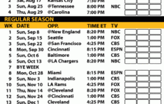Printable Pittsburgh Steelers 2019 Schedule Pittsburgh Steelers
