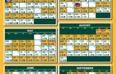 Printable Schedules Oakland Athletics Oakland Printable Schedule