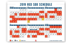 Rare Printable Red Sox Schedule 2020 Roy Blog