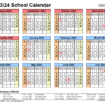 School Calendars 2023 2024 Free Printable Word Templates