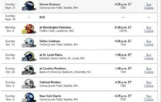 Seahawks Schedule Seattle Seahawks Football Seahawks Schedule