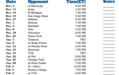 Search Results For Duke Basketball Schedule Printable Basketball