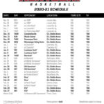 Tennessee Basketball Schedule 2021 22 Printable FreePrintableTM