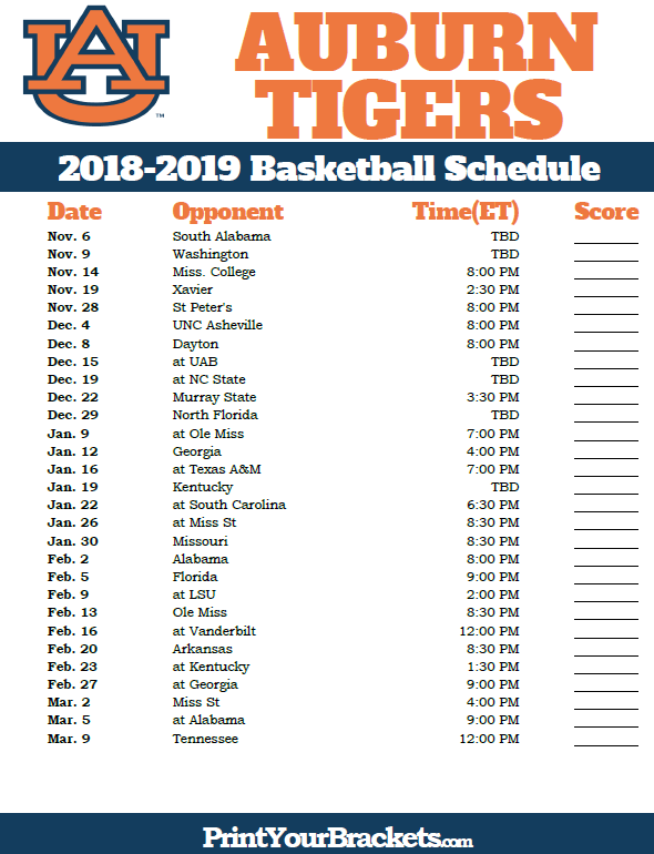 Uk Basketball Schedule 2020 Printable