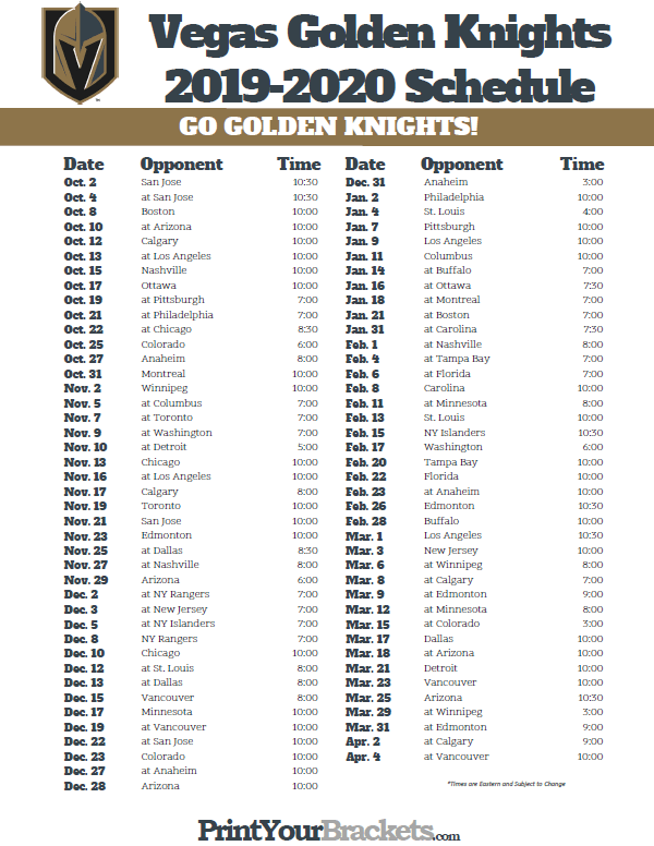 Vegas Golden Knights Schedule 2021 2022 G0edxnts2zy0um Vegas Golden
