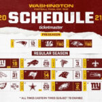 Washington Football Team Schedule 2021 AthlonSports Expert